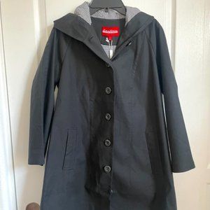 Black Trench Coat - Size 2, Brand New!